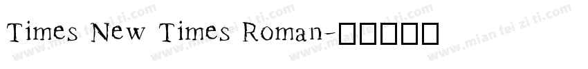 Times New Times Roman字体转换